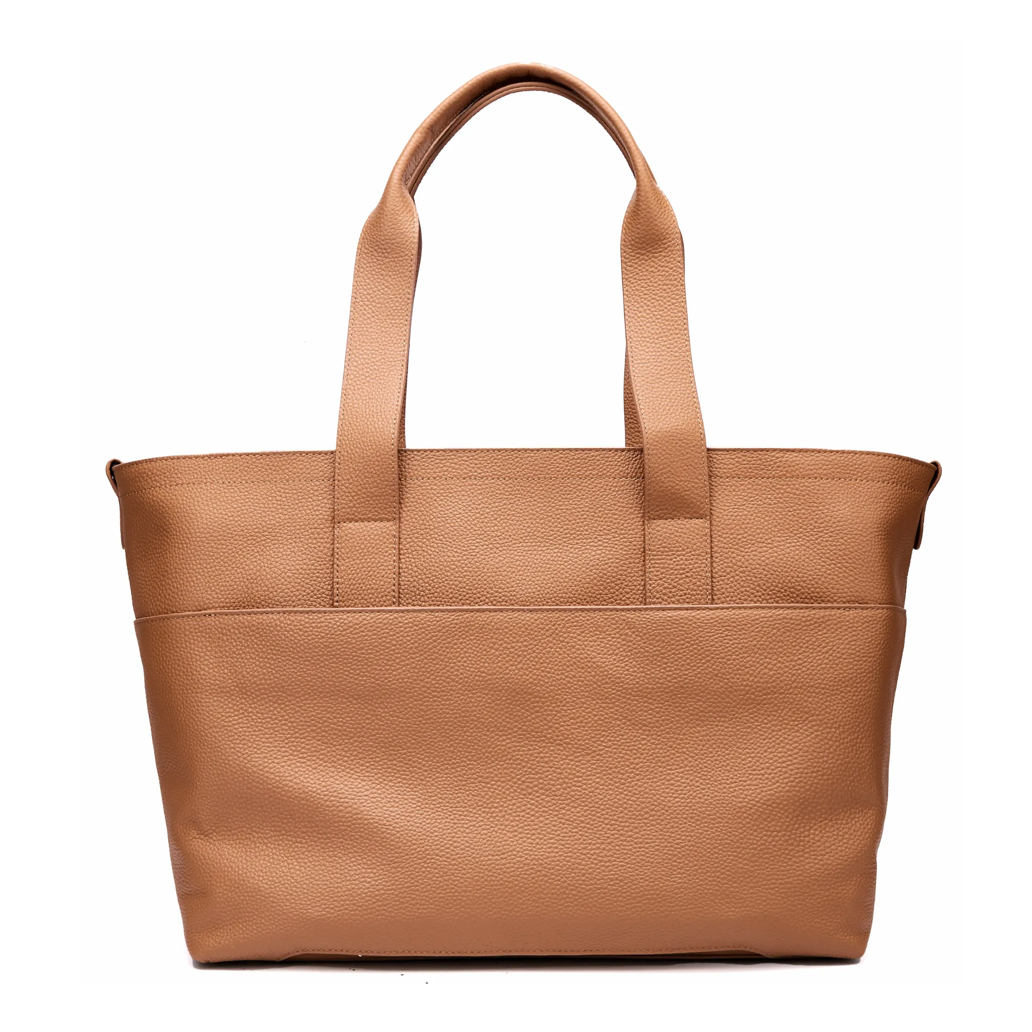 16" Slouchy Leather Laptop Tote | Large Capacity