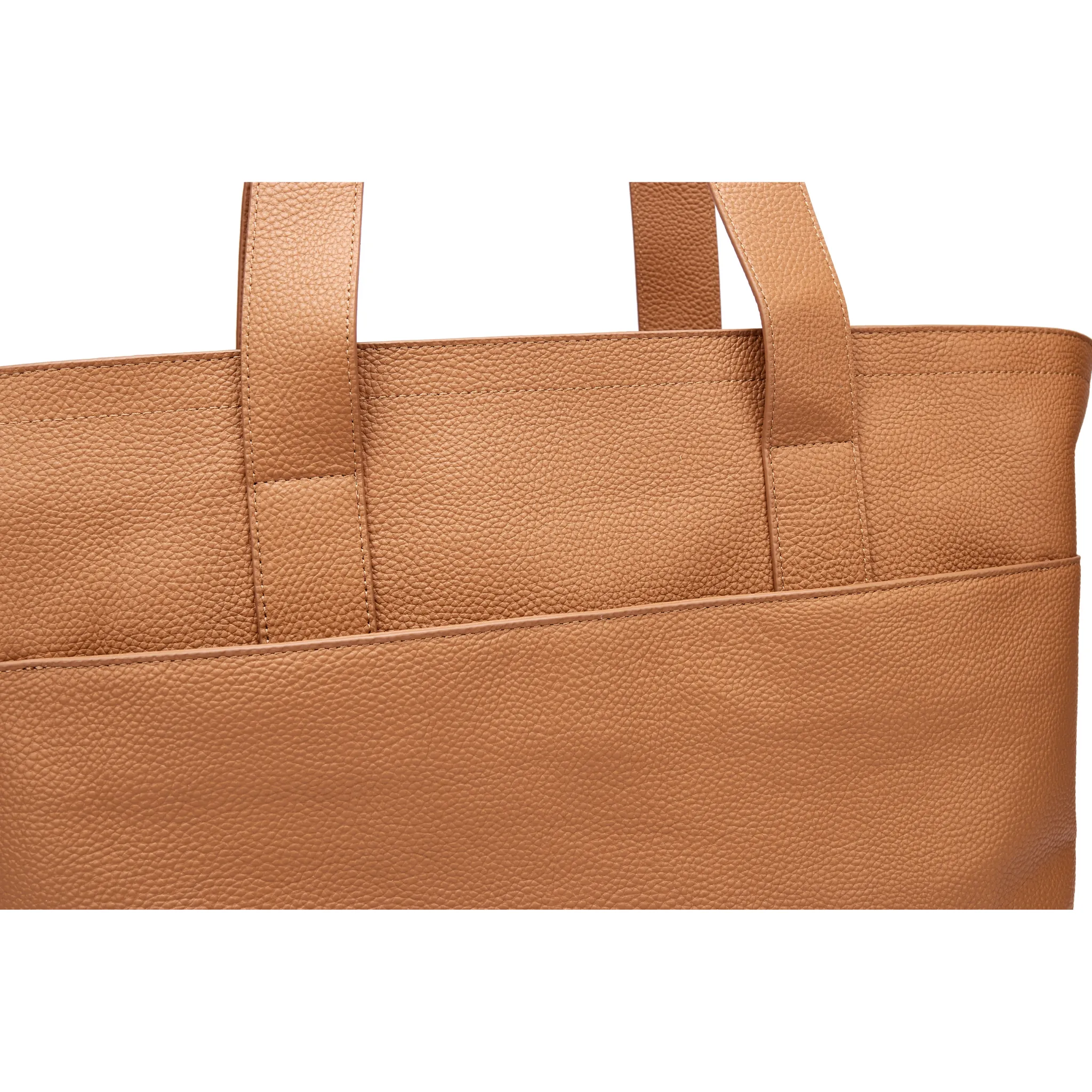 16" Slouchy Leather Laptop Tote | Large Capacity