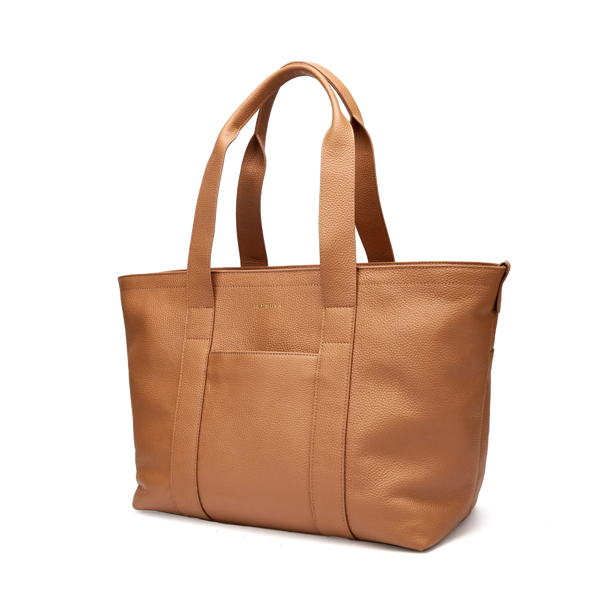 16" Slouchy Leather Laptop Tote | Large Capacity