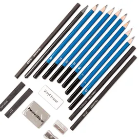 18 Sketch Pencil Set Drawing Tool Kit