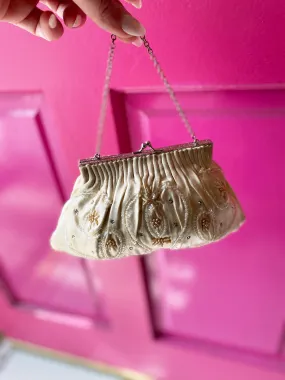 1950s Satin Evening Bag