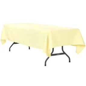 60"x120" Rectangular Polyester Tablecloth - Pastel Yellow