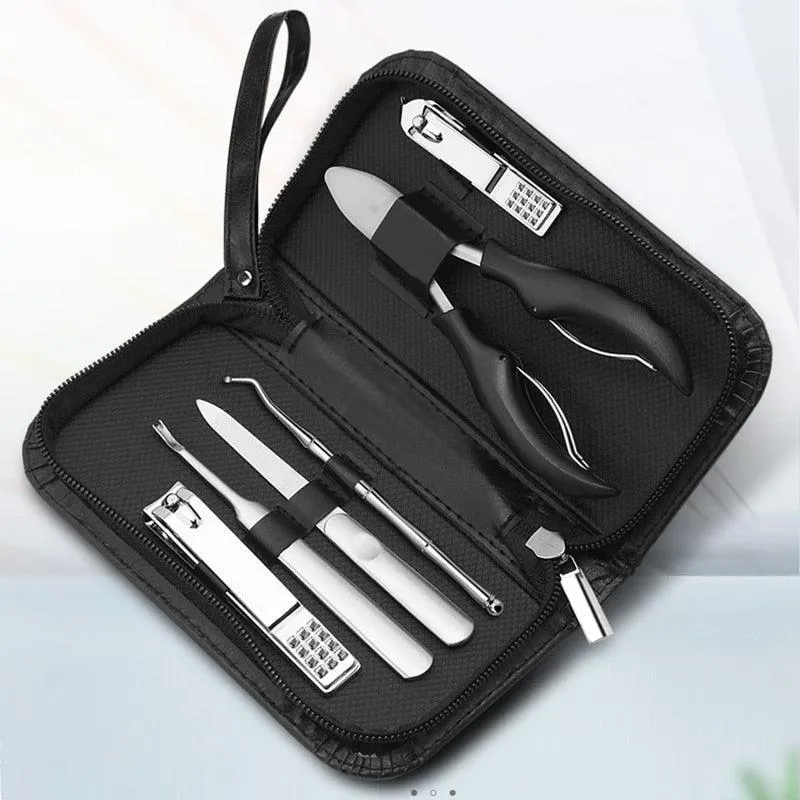 6Pcs/lot Manicure Set Pedicure Sets Nail Clipper Stainless Steel