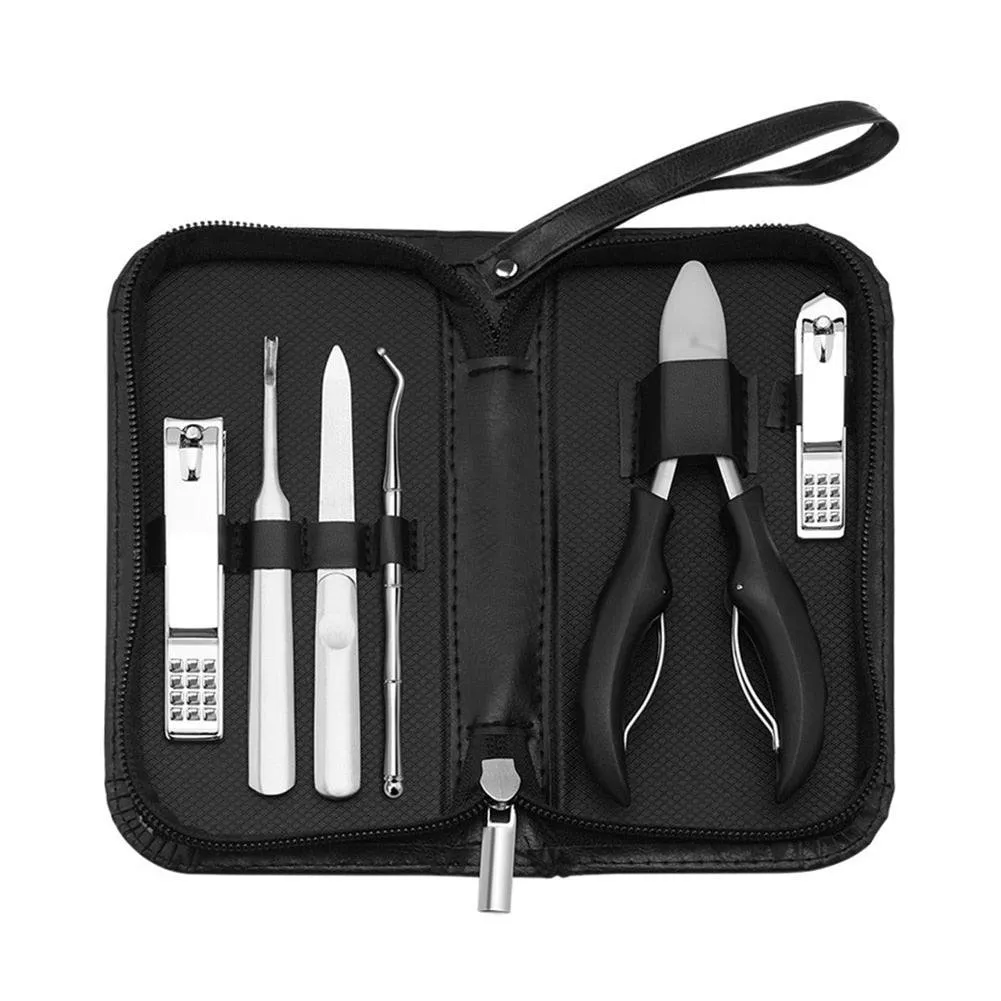 6Pcs/lot Manicure Set Pedicure Sets Nail Clipper Stainless Steel