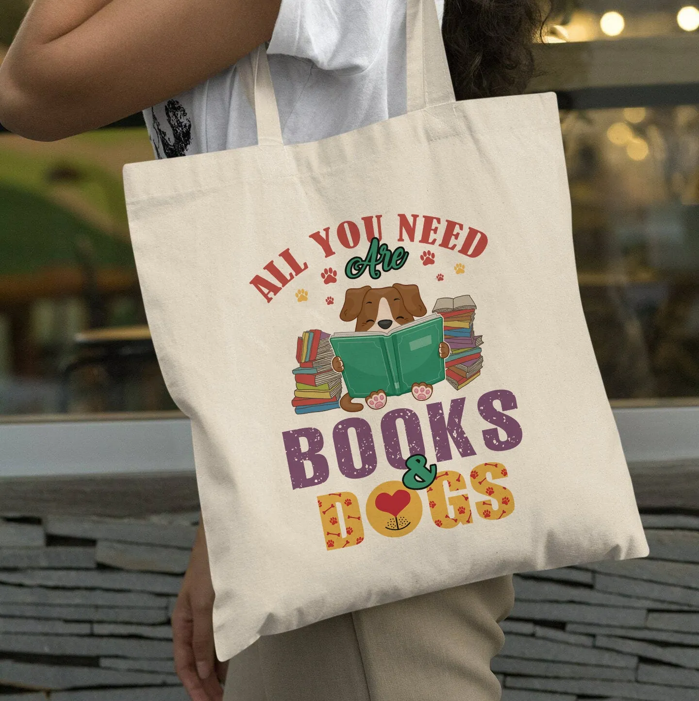 All You Need Are Books And Dogs Book Lovers Gift TBW45