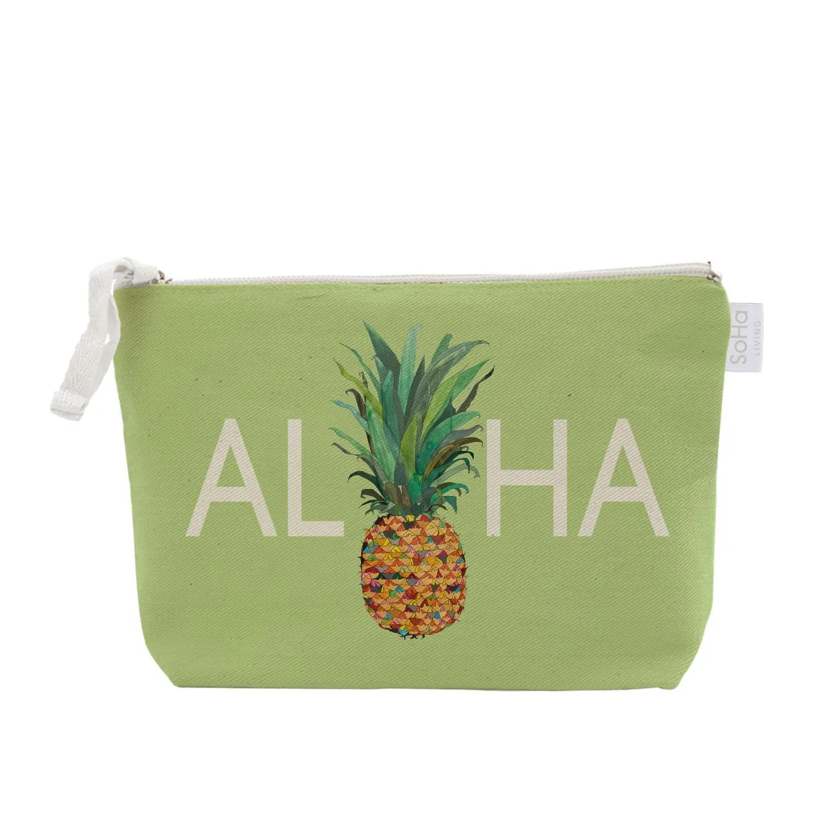 Aloha Pineapple Cosmetic Bag, Large