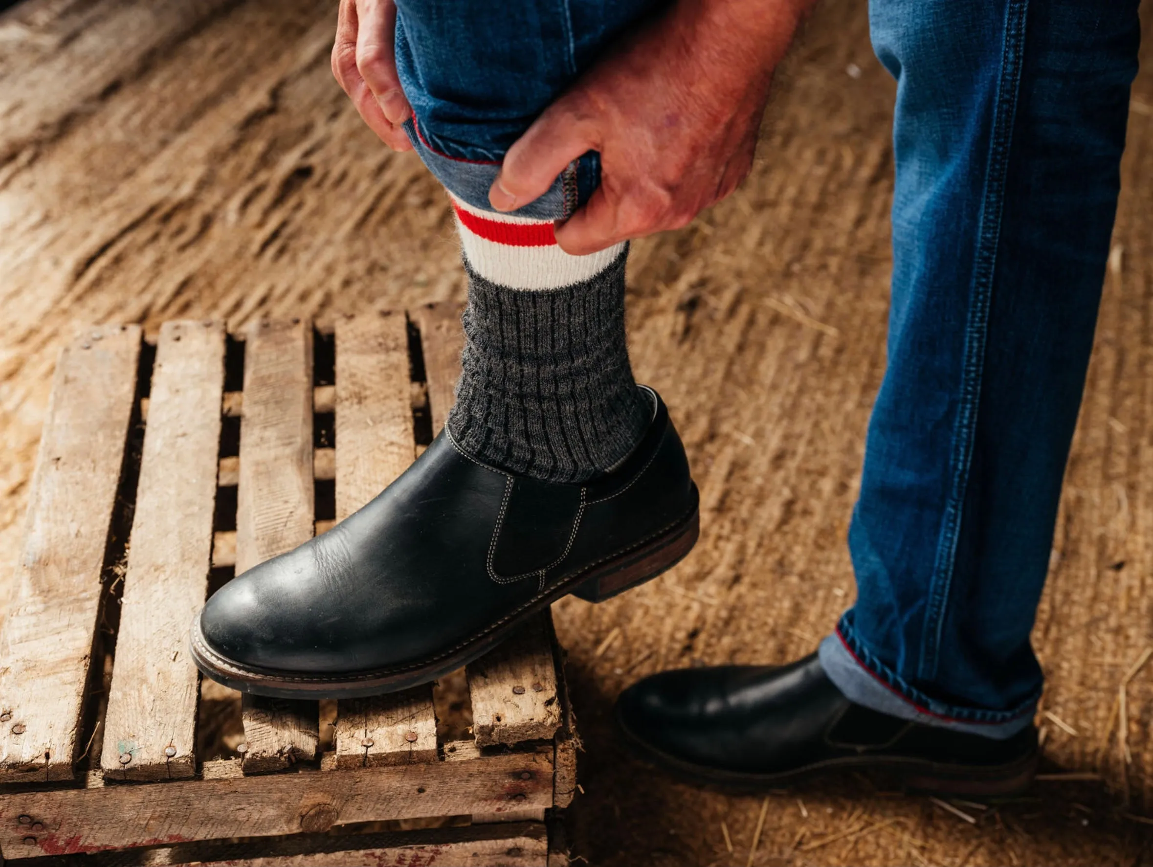 Alpaca Socks - The “Wellington” Work/Camp Sock