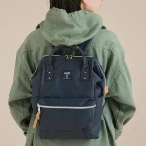 Anello Cross Bottle Backpack Small in Navy