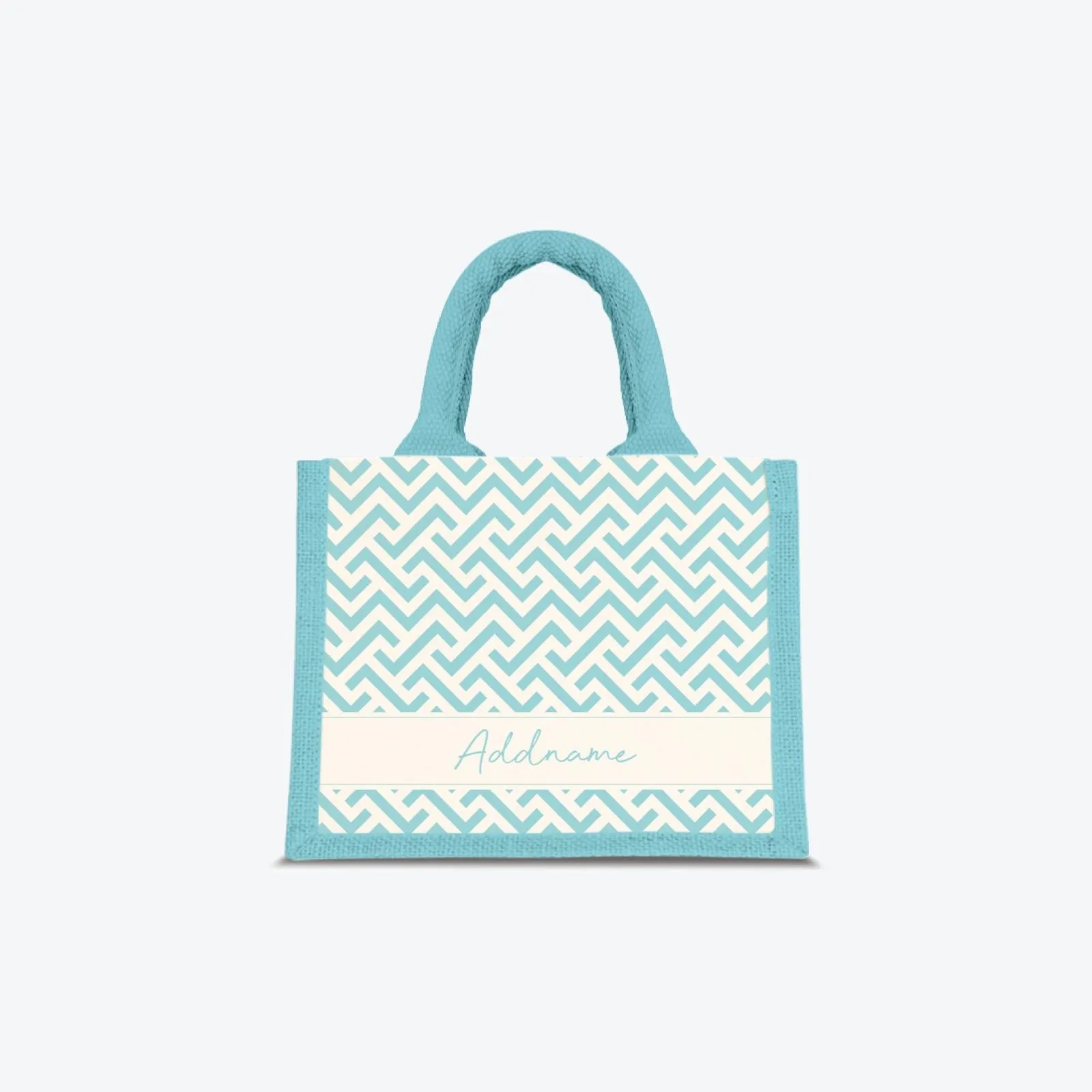 AUFBAU Series - Sky Blue Jute Bags