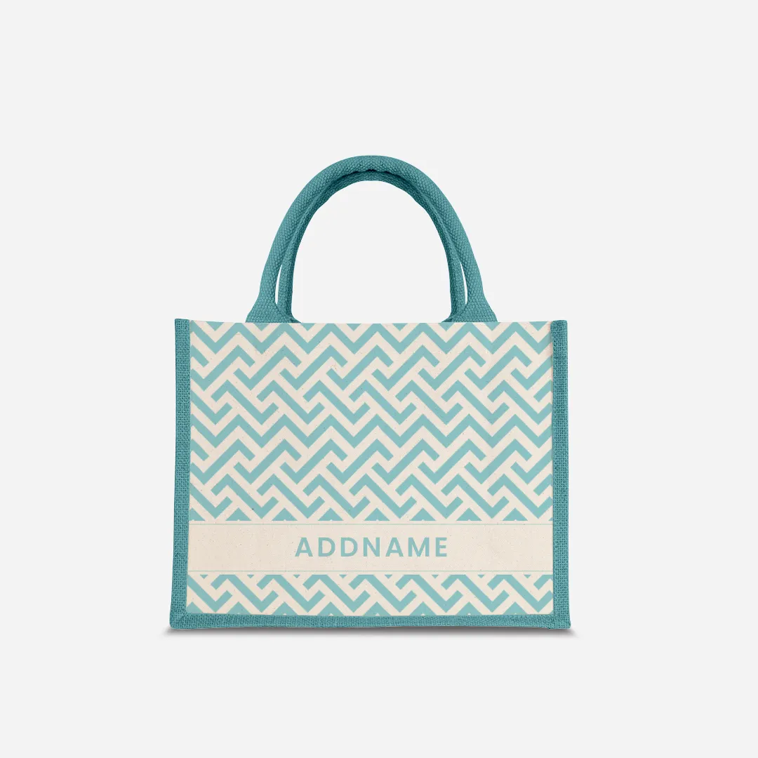 AUFBAU Series - Sky Blue Jute Bags