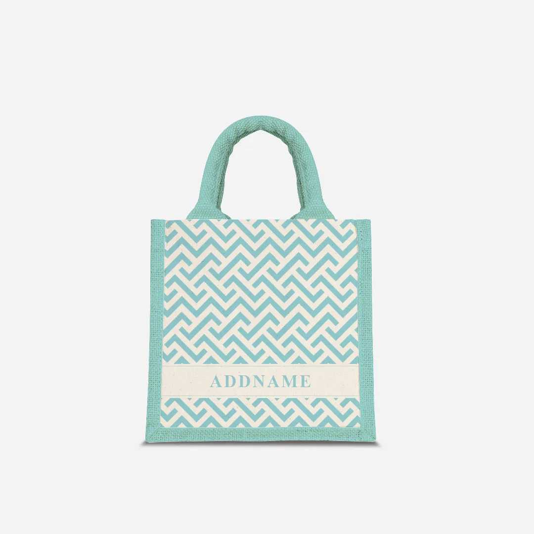 AUFBAU Series - Sky Blue Jute Bags