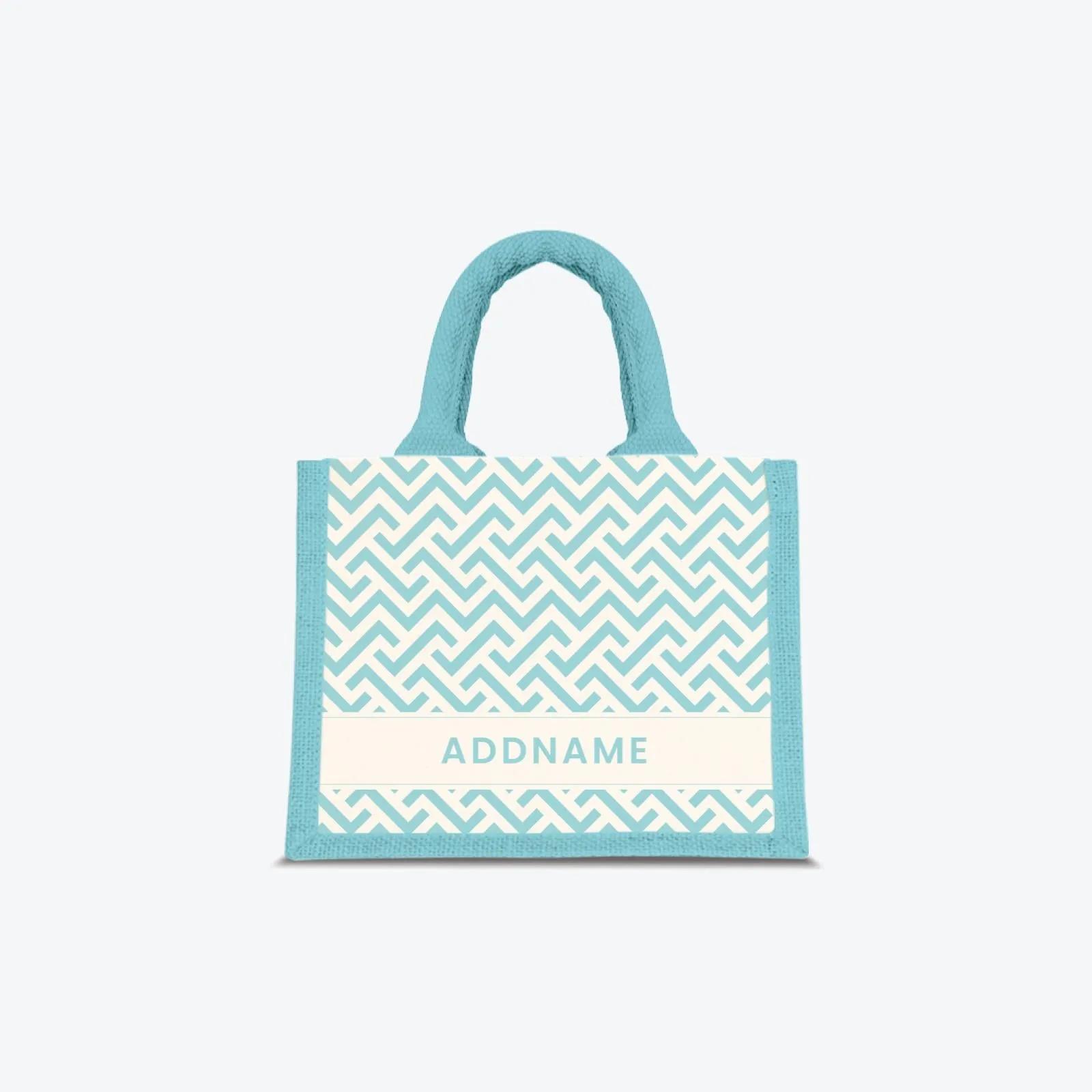 AUFBAU Series - Sky Blue Jute Bags