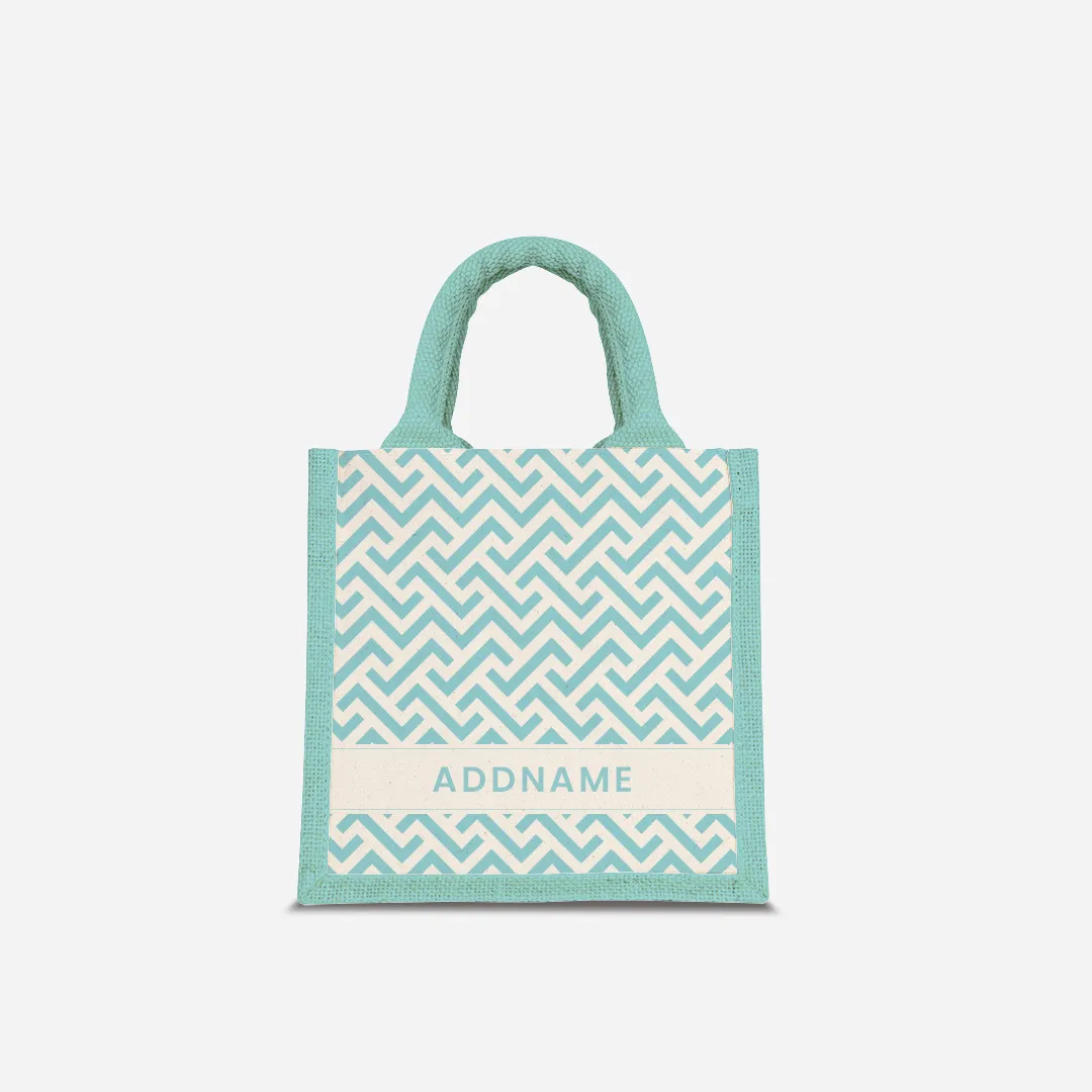 AUFBAU Series - Sky Blue Jute Bags