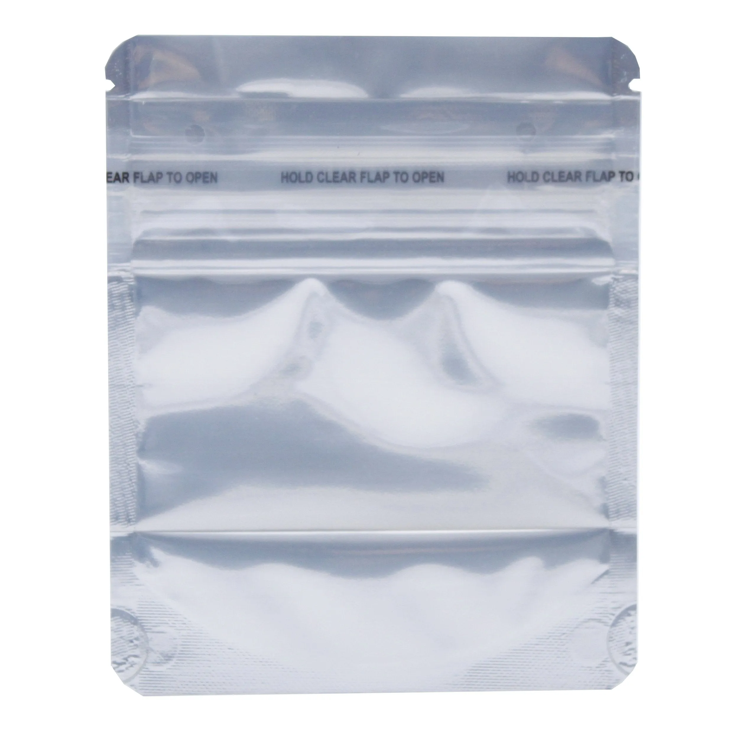 Bag King Child-Resistant Clear Front Wide Mouth Mylar Bag | 1/8th oz