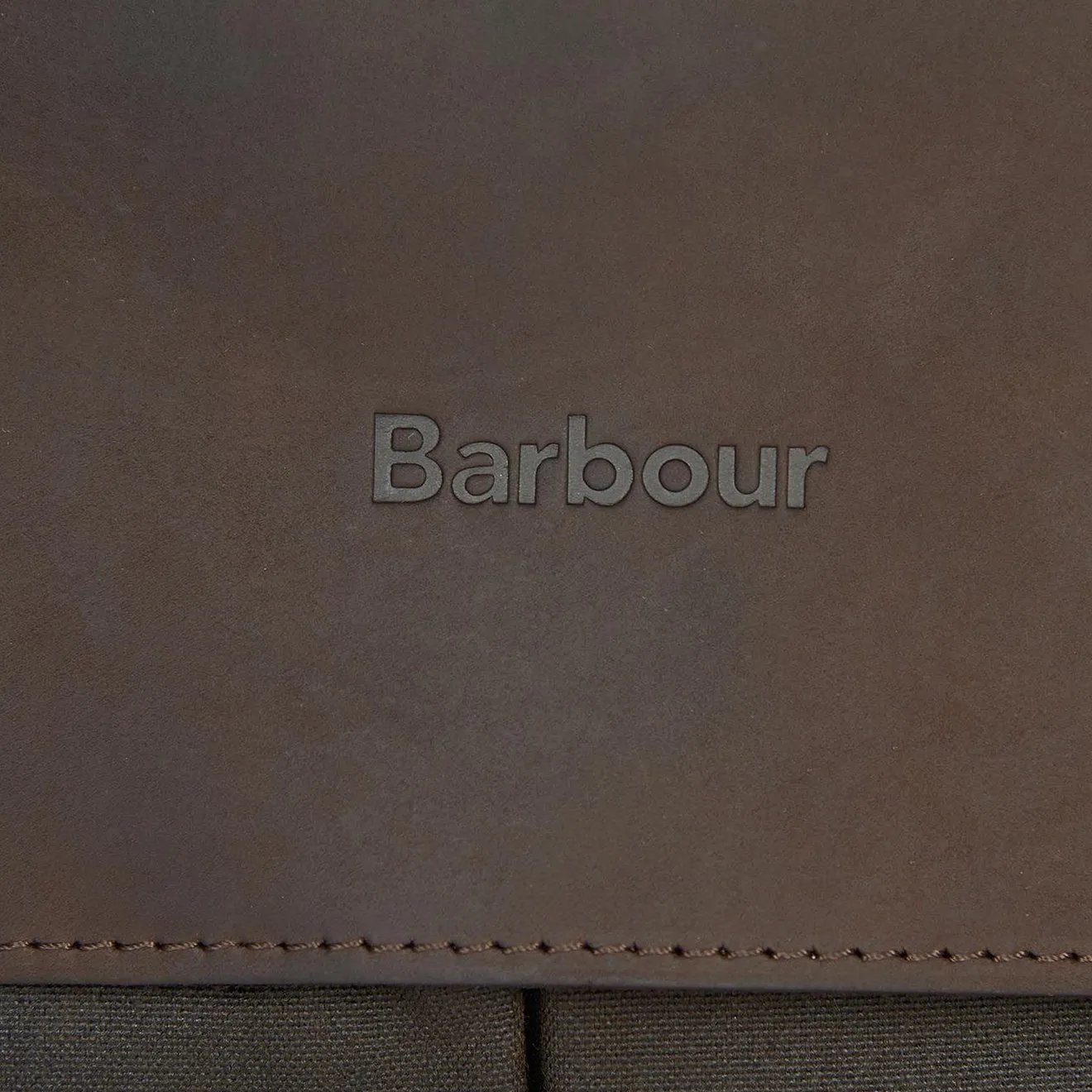 Barbour Wax Leather Briefcase Olive