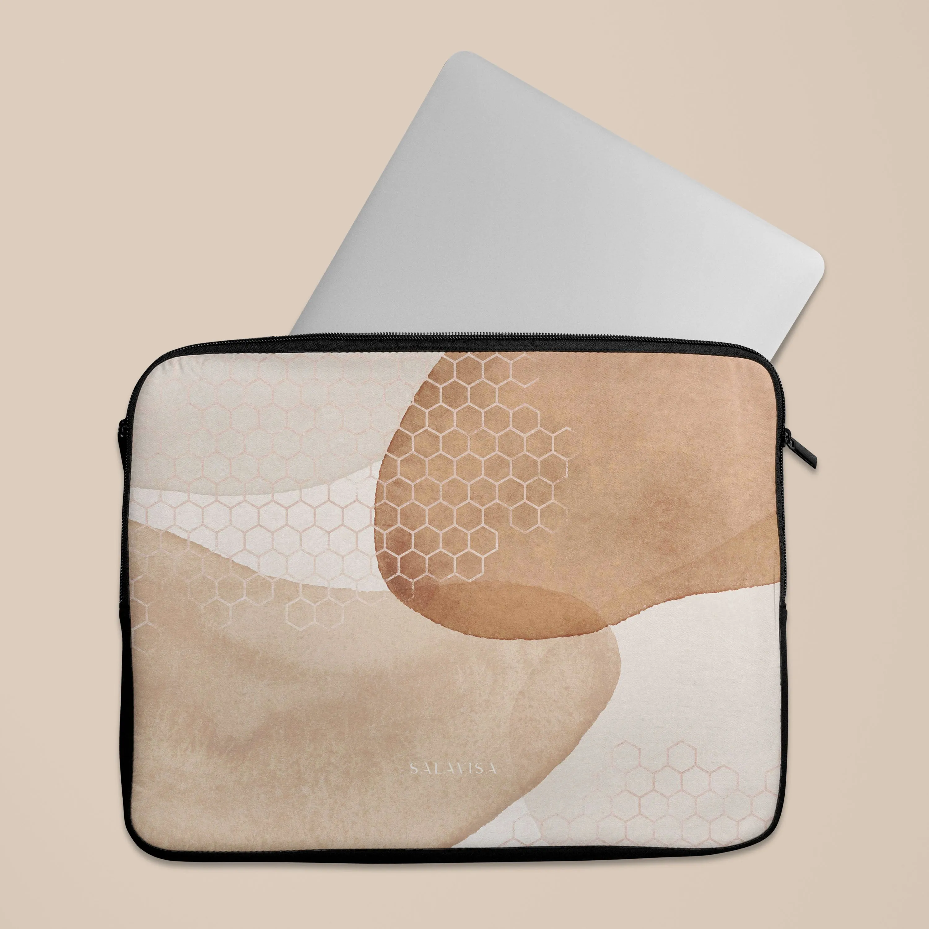 Beige Aesthetic Laptop Sleeve