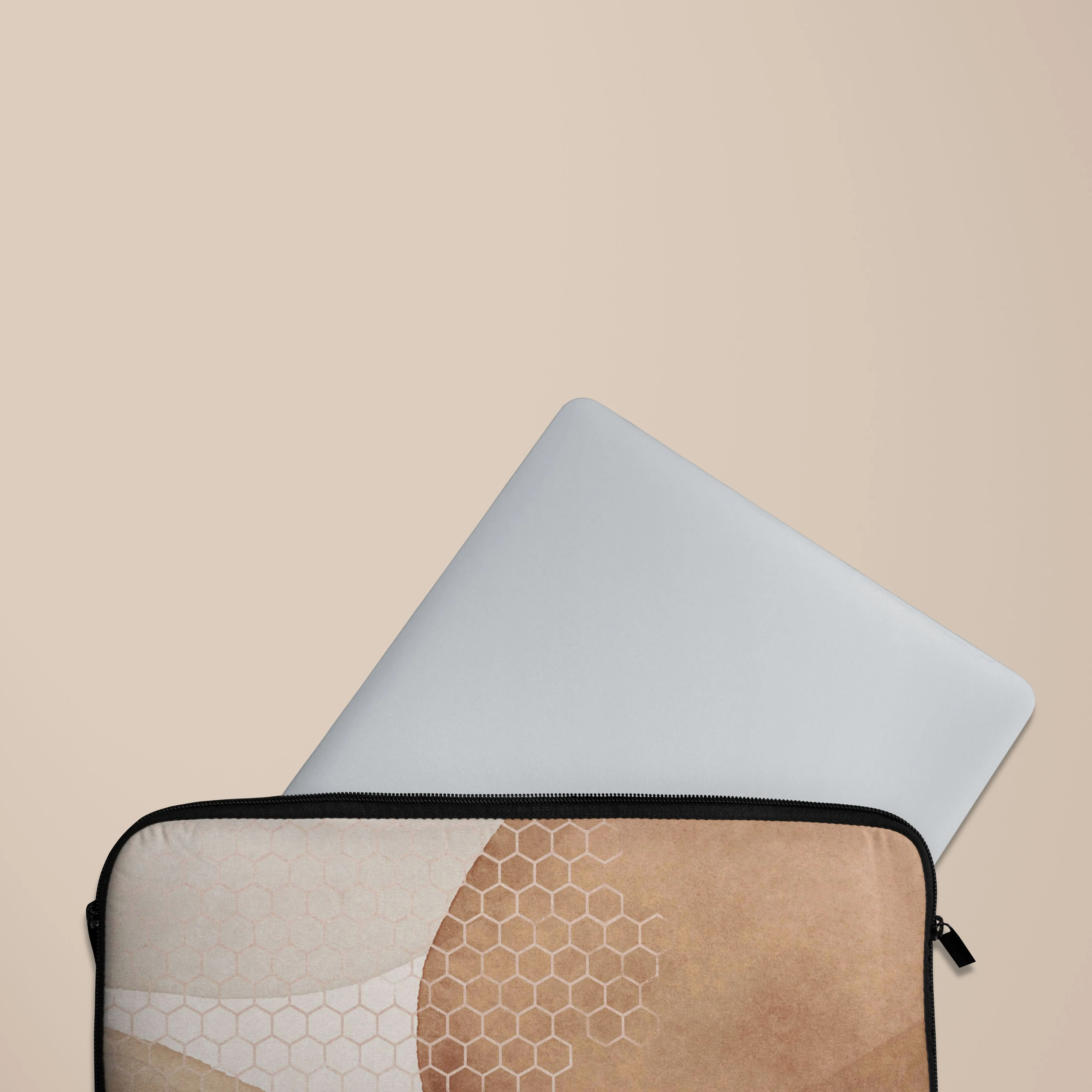 Beige Aesthetic Laptop Sleeve