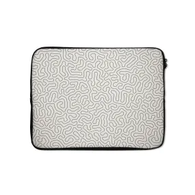 Beige Paths Laptop Sleeve