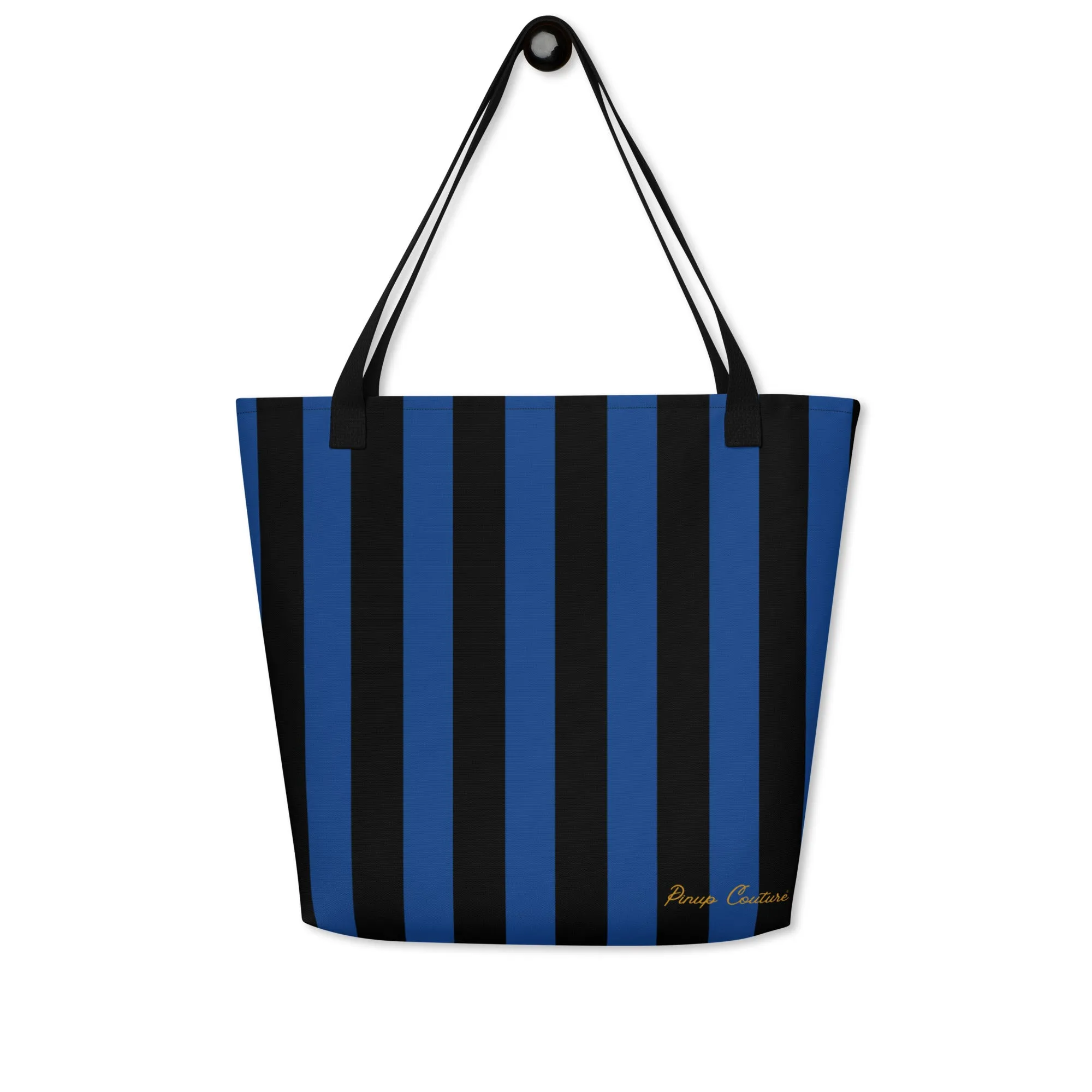 Bethany Large Shopper Tote Bag in Nevermore Stripe | Pinup Couture Relaxed