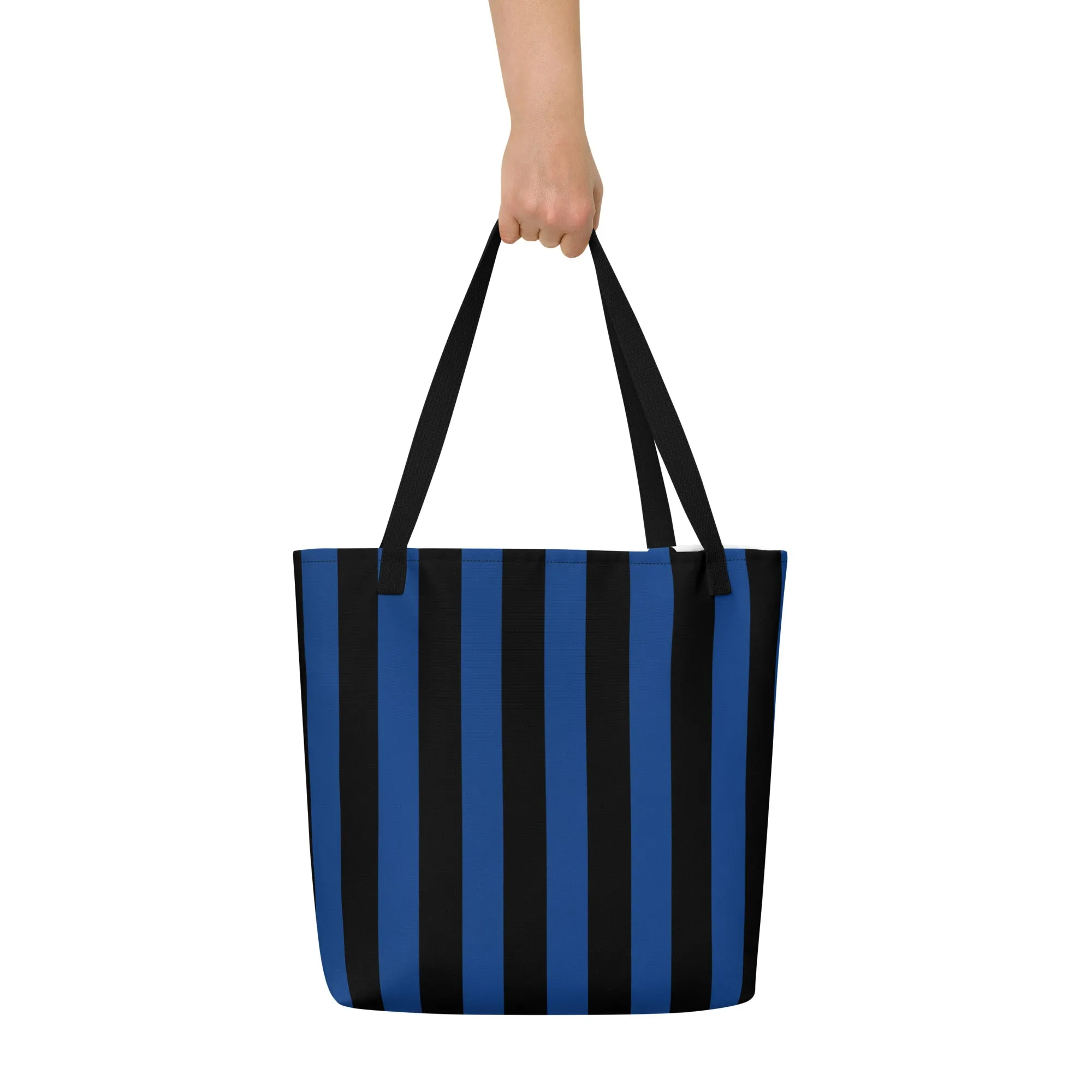 Bethany Large Shopper Tote Bag in Nevermore Stripe | Pinup Couture Relaxed