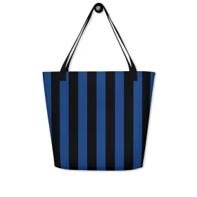 Bethany Large Shopper Tote Bag in Nevermore Stripe | Pinup Couture Relaxed