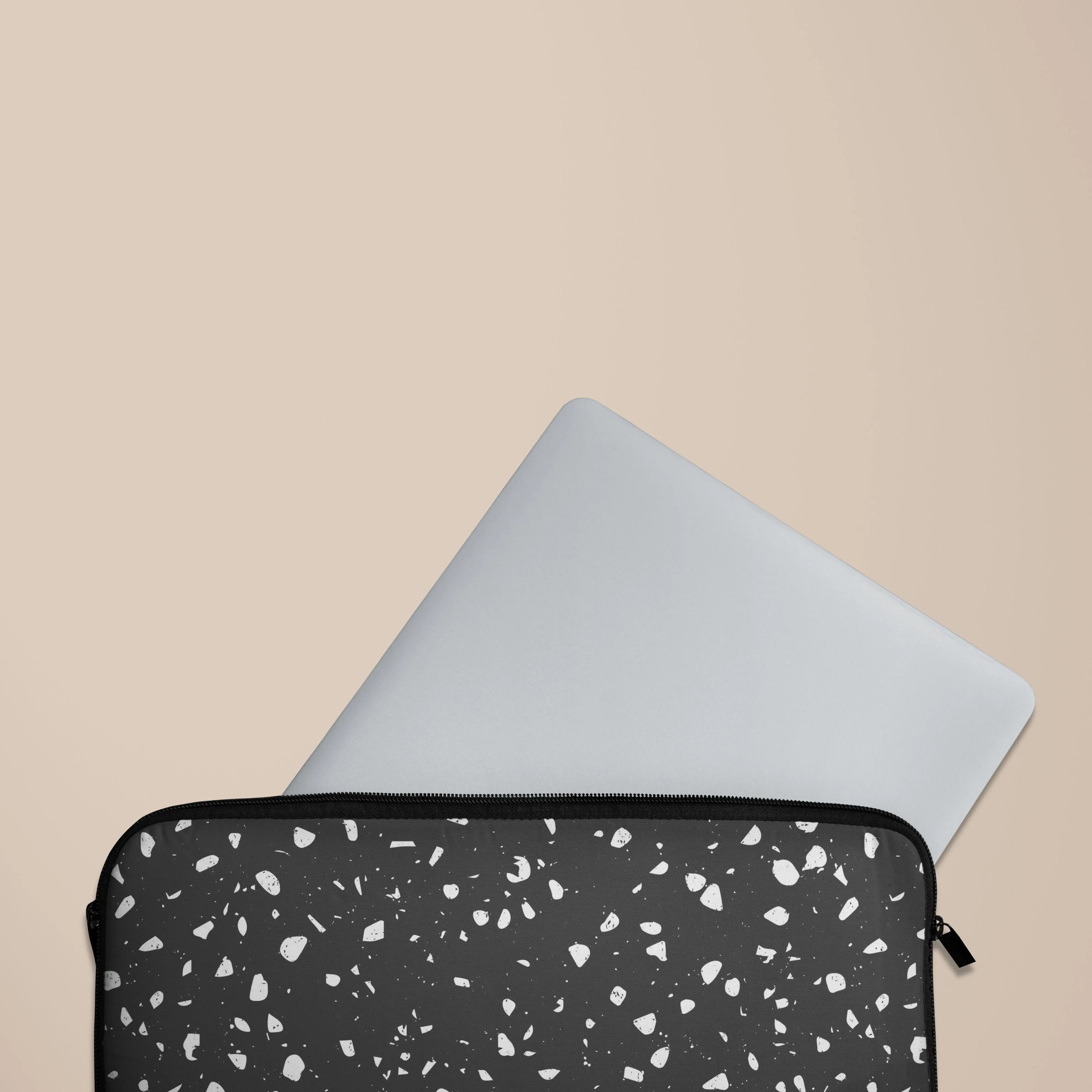 Black Coffee Terrazzo Laptop Sleeve