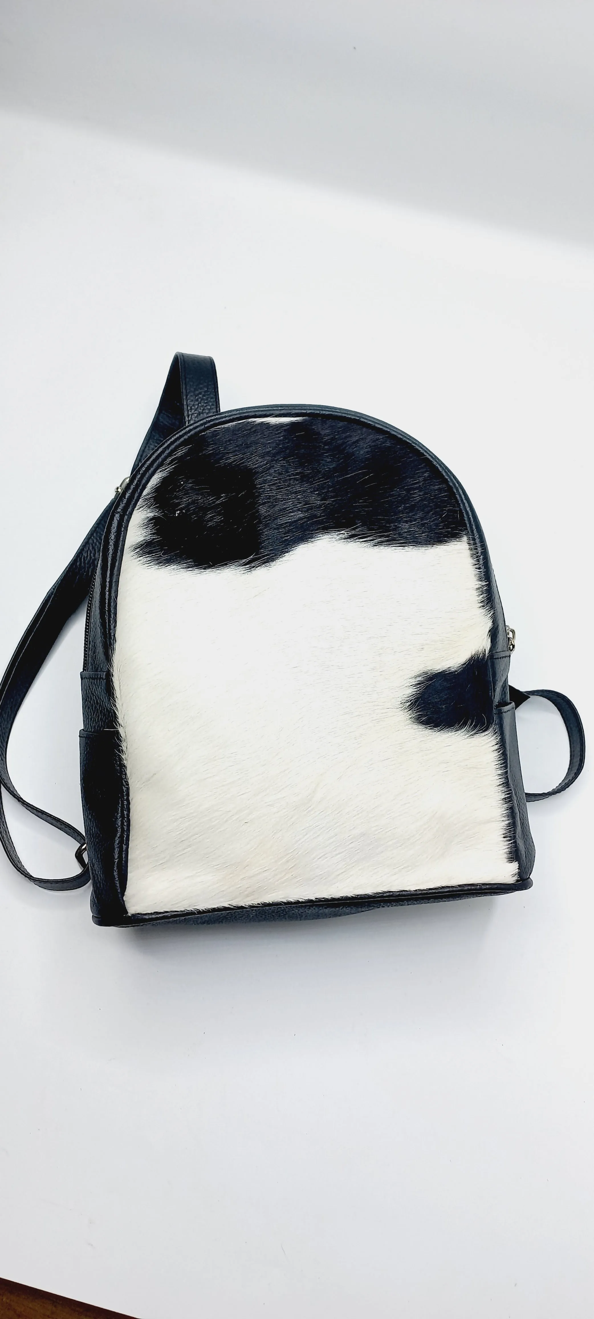 Black mini Backpack women | Cowhide backpack Girls | Teens