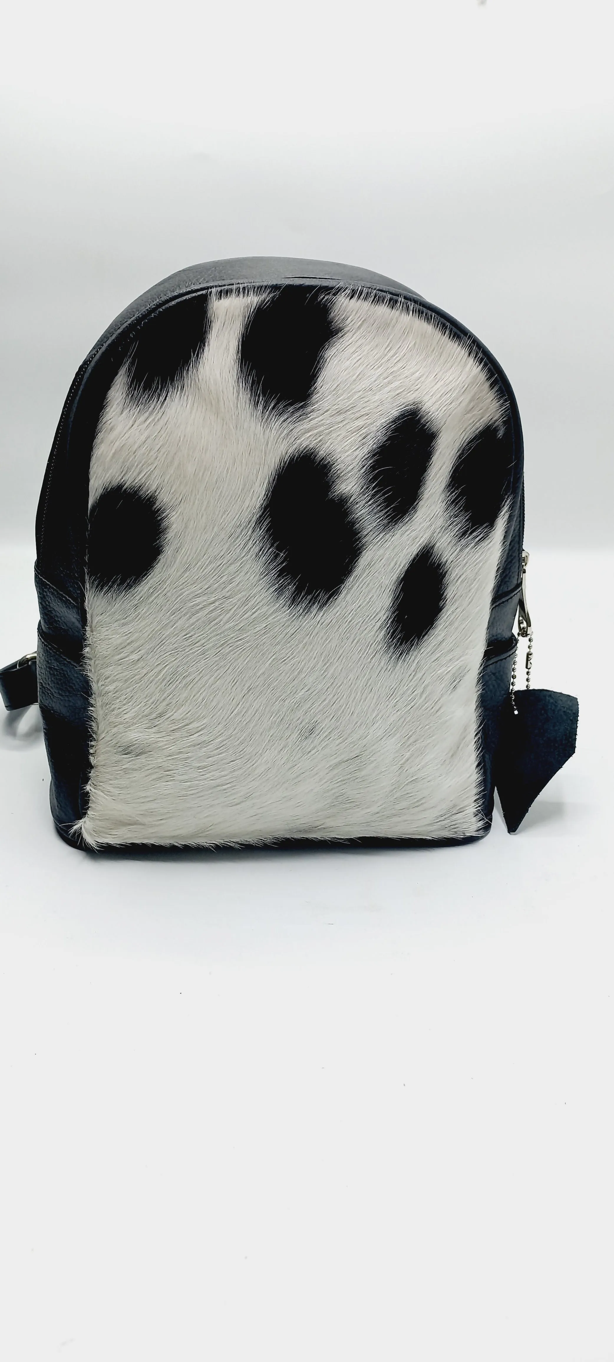 Black mini Backpack women | Cowhide backpack Girls | Teens