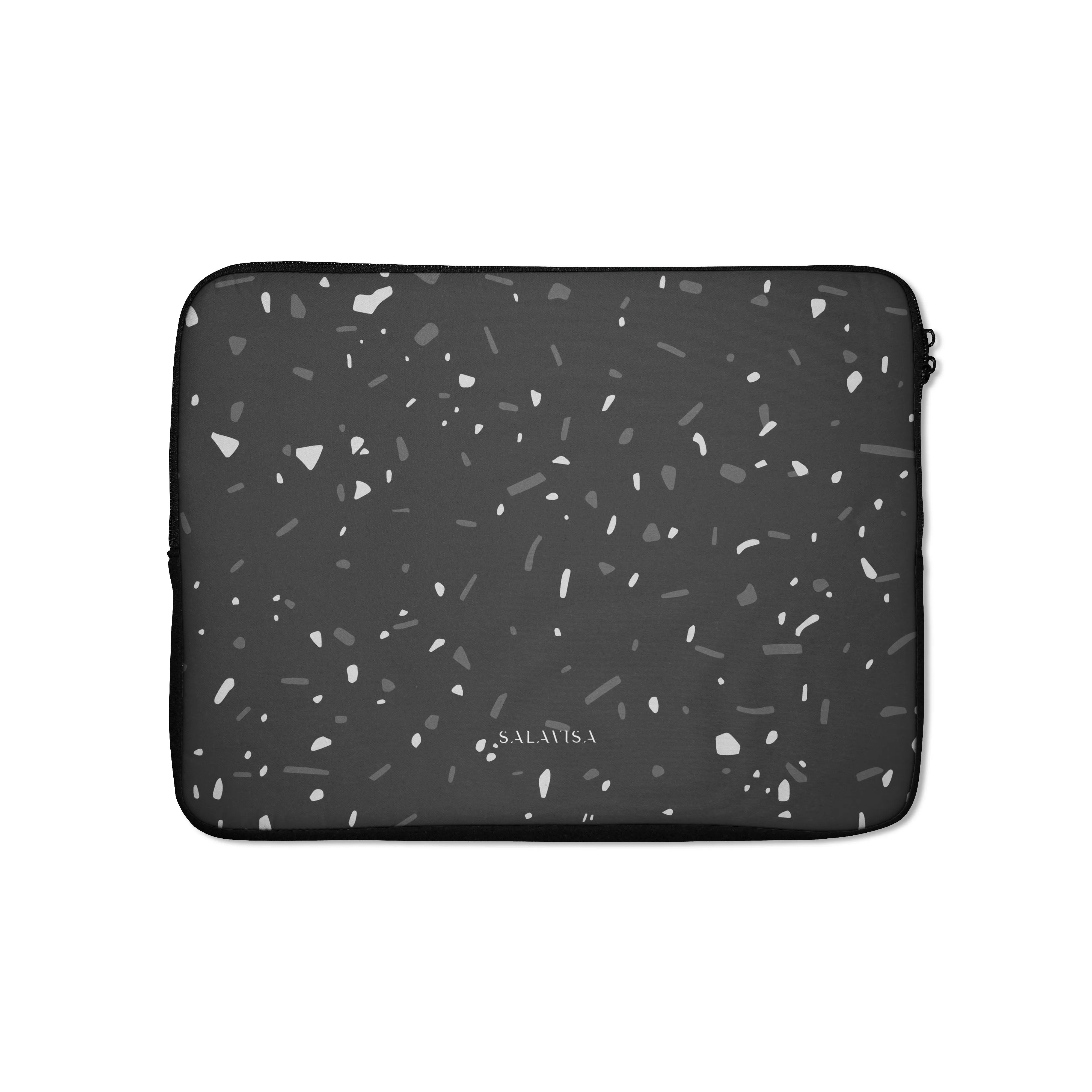 Black Terrazzo Laptop Sleeve