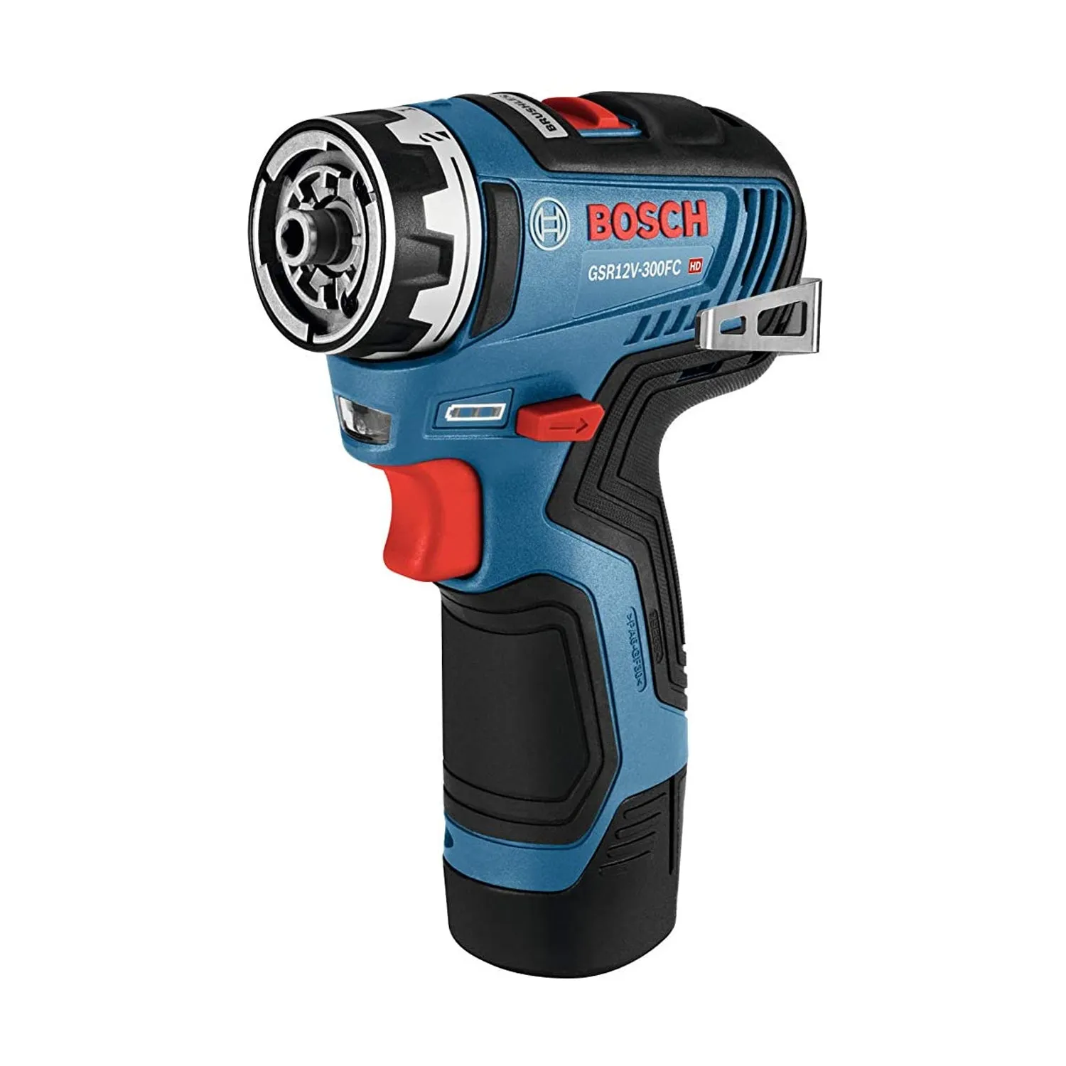 Bosch GSR12V-300FCB22 12V Max EC Brushless Flexiclick 5-In-1 Drill/Driver System