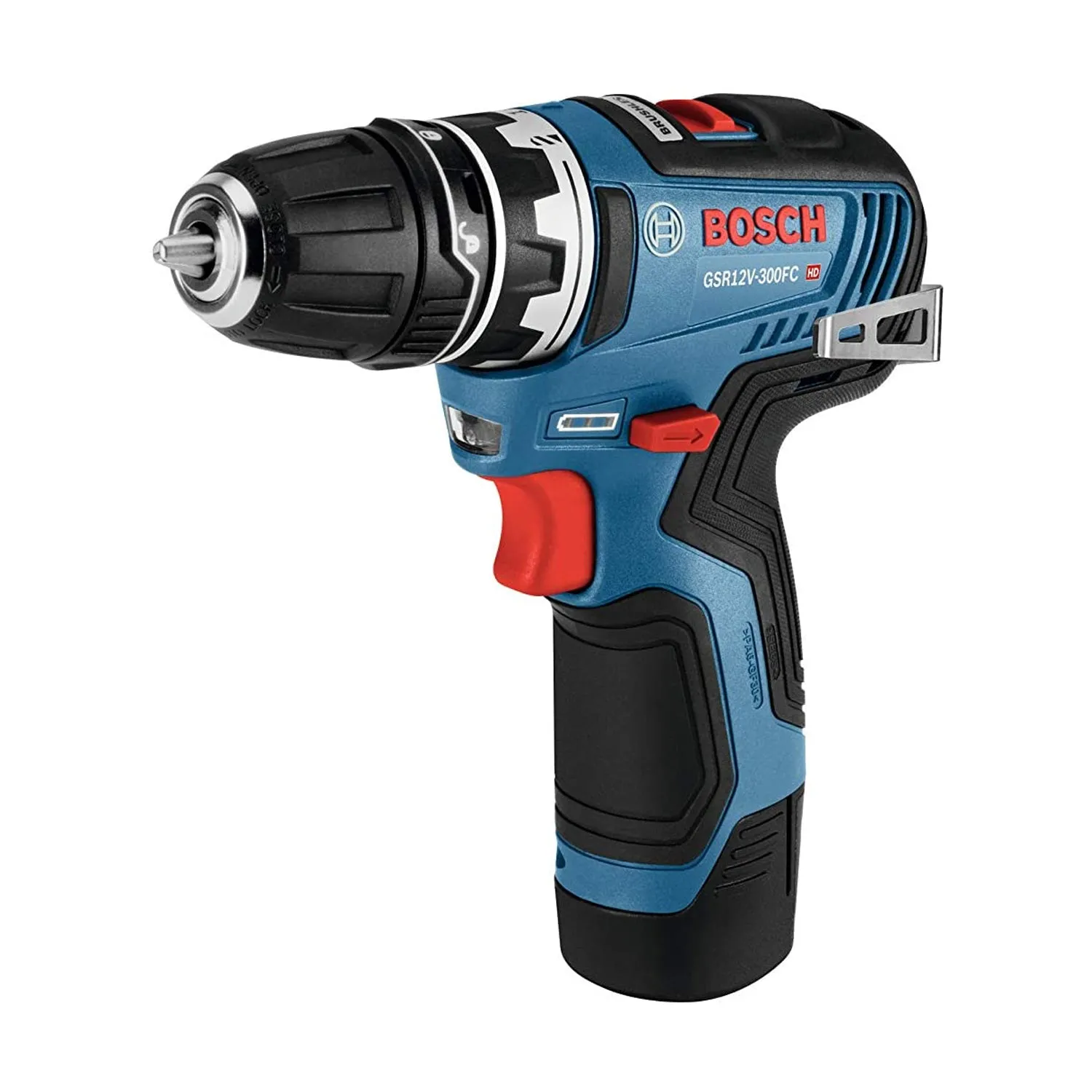 Bosch GSR12V-300FCB22 12V Max EC Brushless Flexiclick 5-In-1 Drill/Driver System