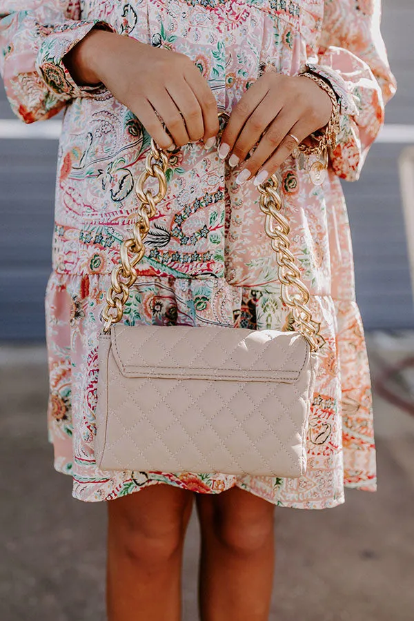 Brisk Evening Crossbody In Warm Taupe