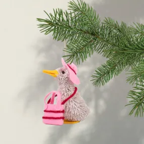 Bristle Duck Christmas Decoration