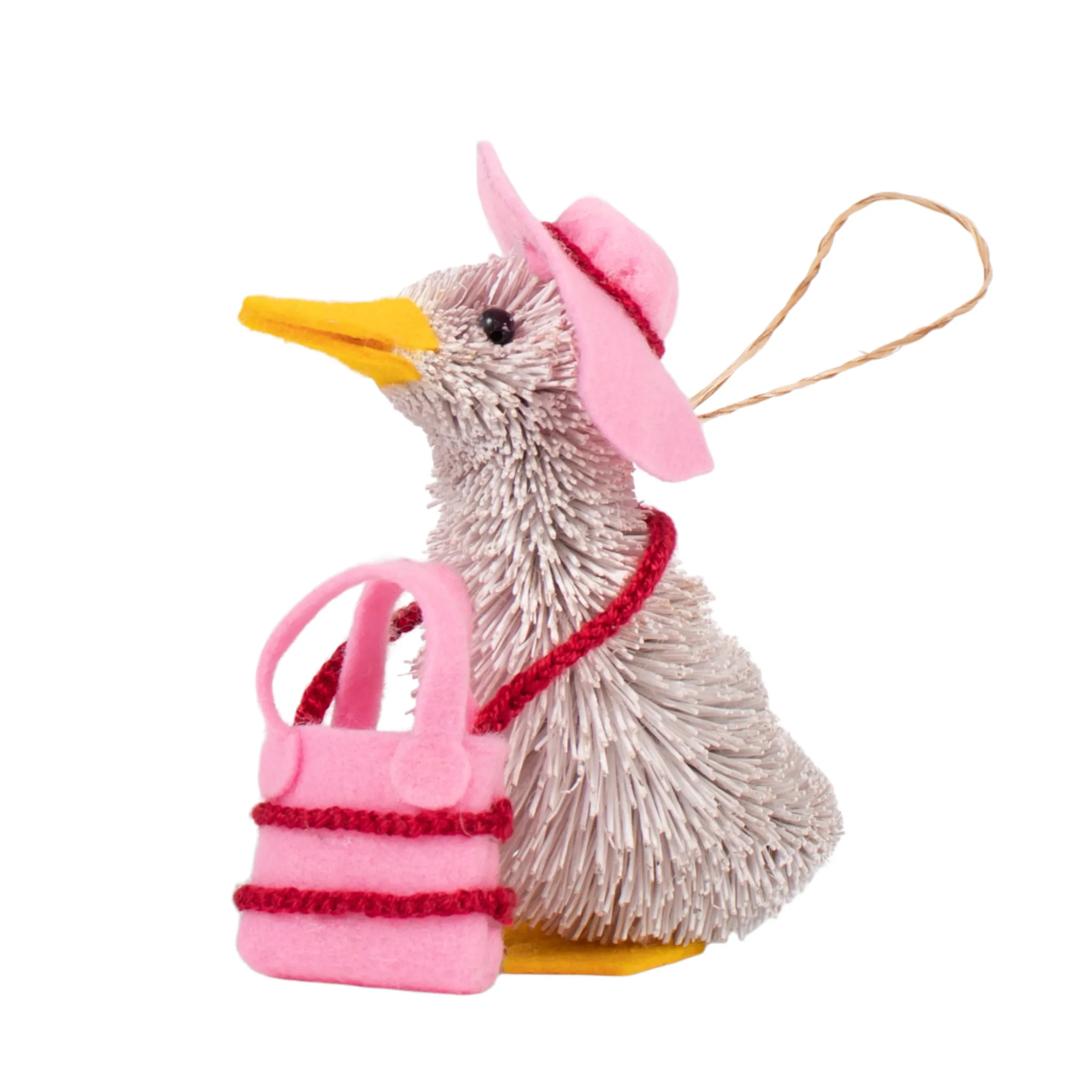 Bristle Duck Christmas Decoration