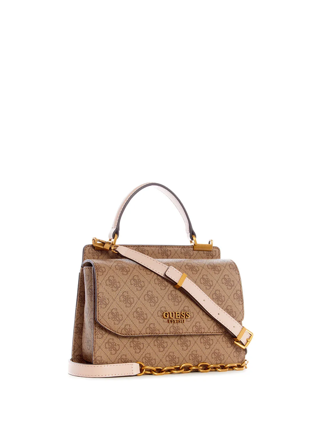 Brown Kristle Logo Crossbody Bag