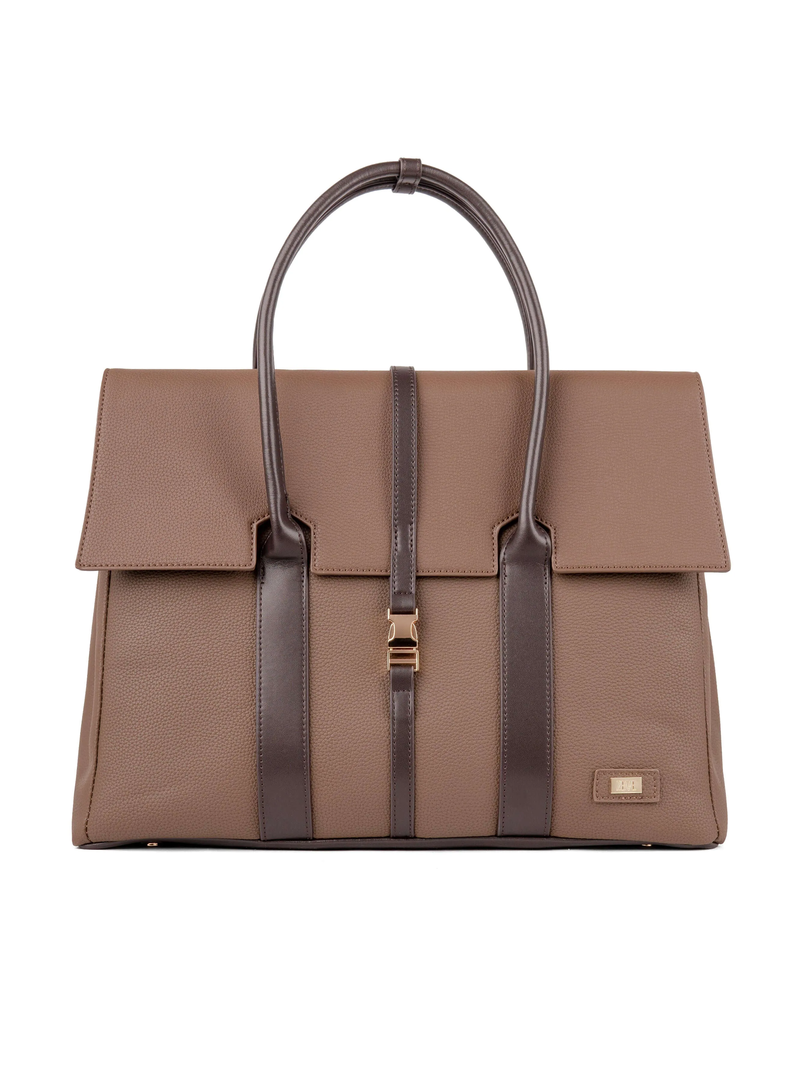 Bruno Briefcase - Brown Pebble