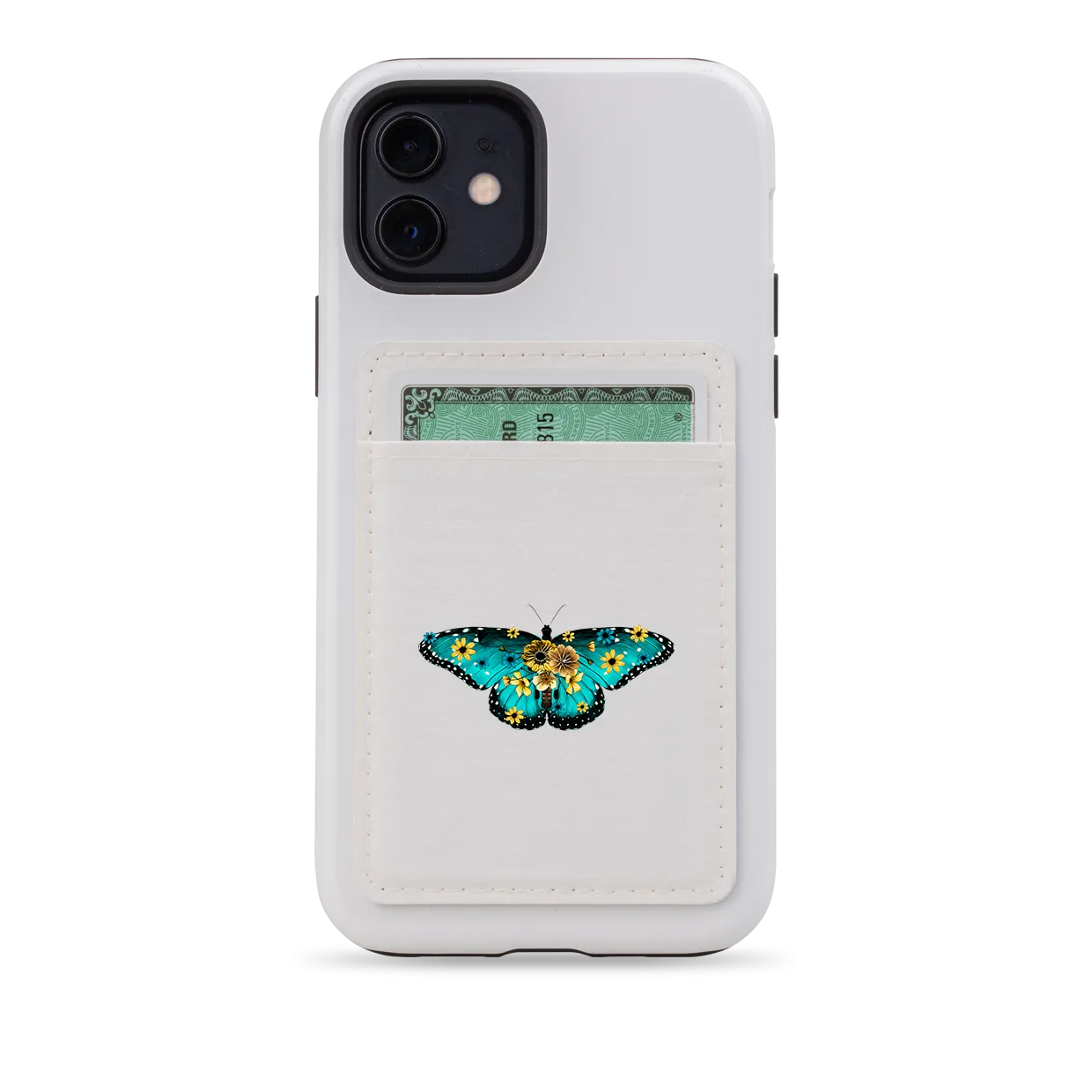 Butterfly V MagSafe Wallet- White