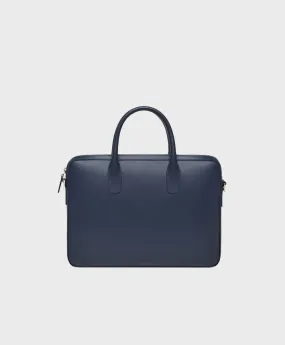 Calf Small Briefcase - Blu