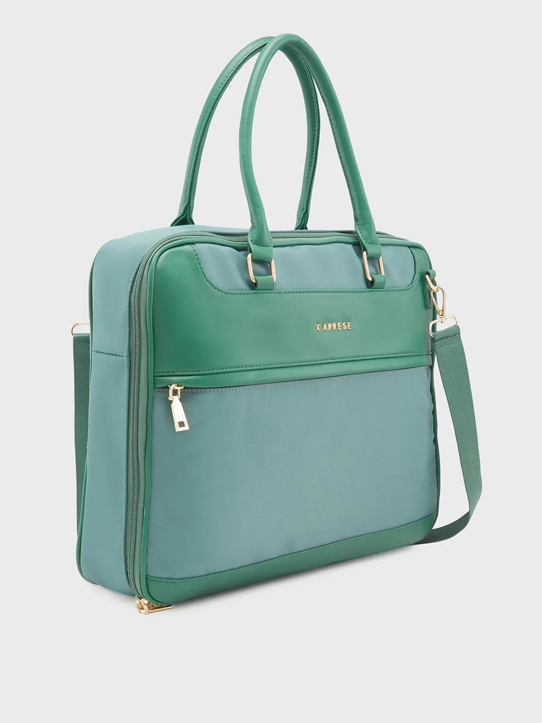 Caprese Jasper Laptop Bag Large Light Green