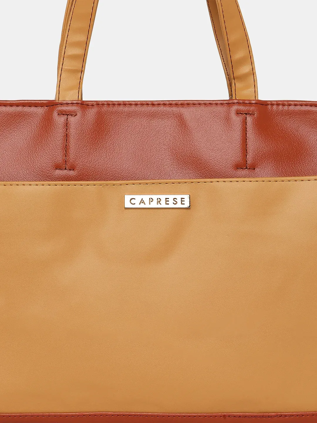 Caprese Ollie Laptop Satchel Large Tan