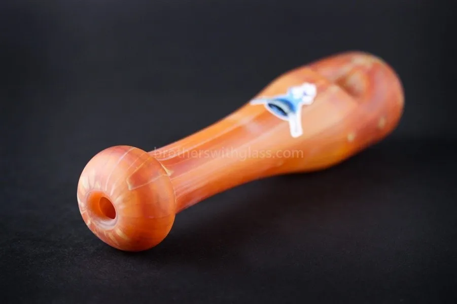 Chameleon Glass Louisville Big Hits Sandblasted Hand Pipe