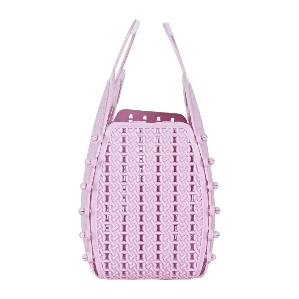 Cherry Blossom Foldable Mini Plastic Women's Tote Bag