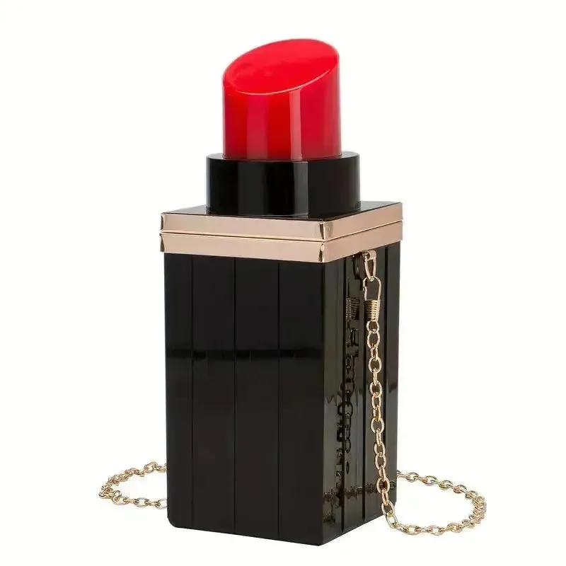 Chic Mini Lipstick Shaped Crossbody Bag