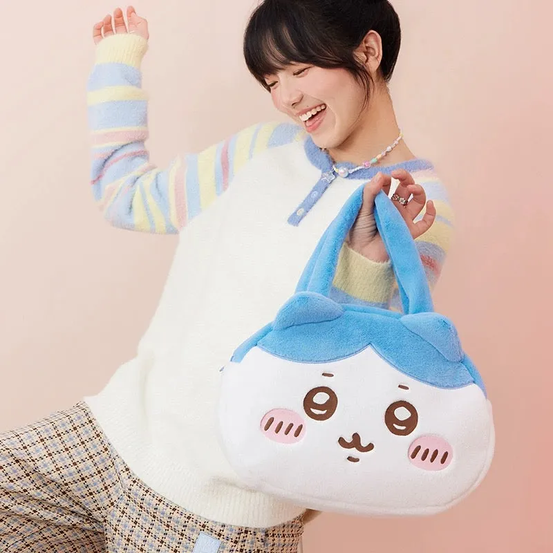 ChiiKawa X Miniso | ChiiKawa Hachiware Usagi Big Head Plush Bag - Kawaii items Room Decoration