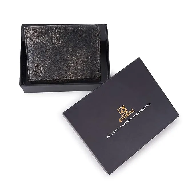 CIMONI Genuine Leather Nappa men wallet Texture