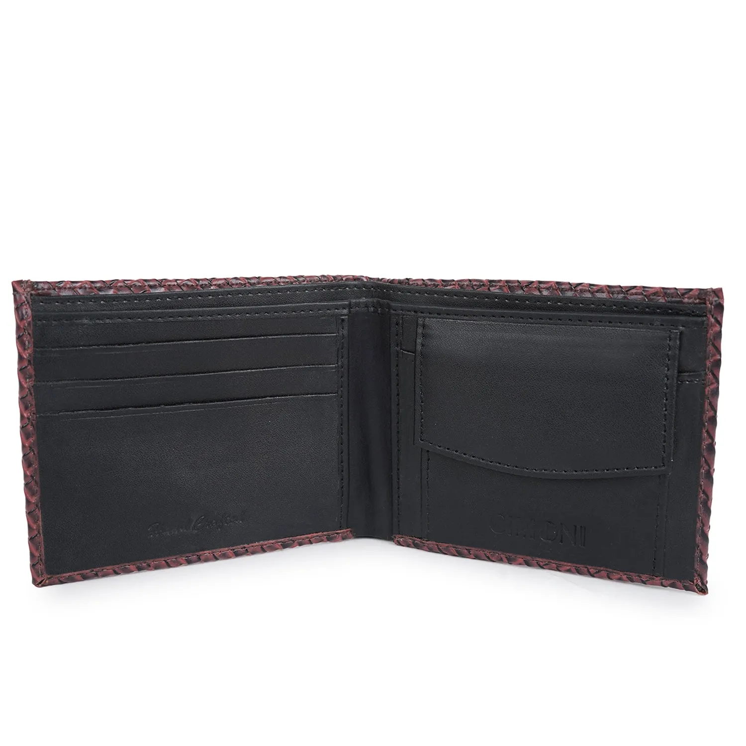 CIMONI PU Leather Casual Trendy Travel Slim Wallet for Men