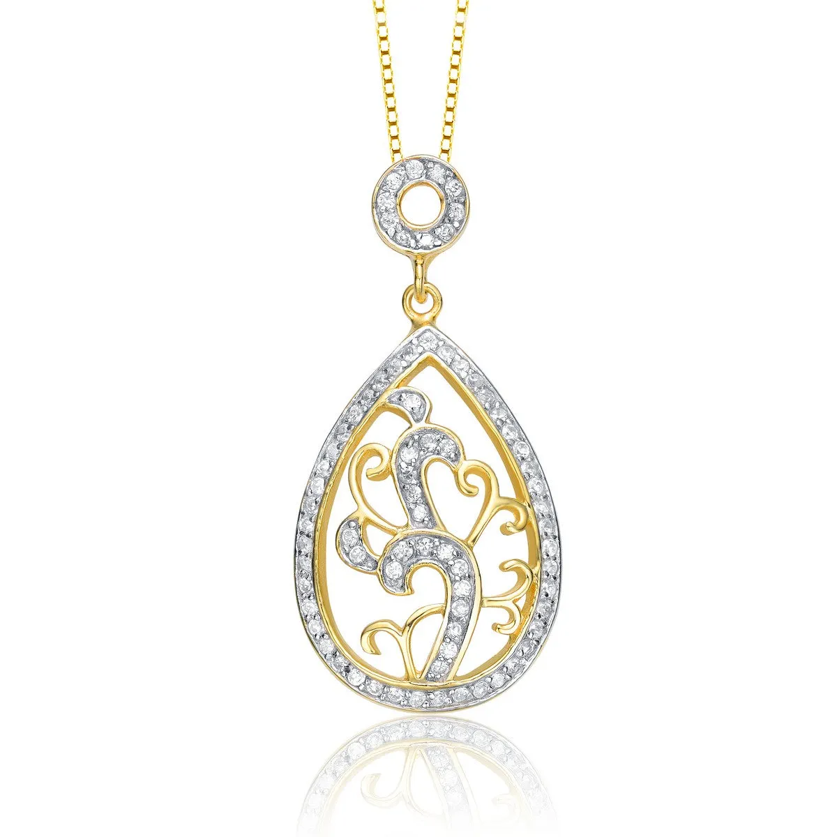 Clermont Cluster Pear Drop Pendant Limited Edition Necklace