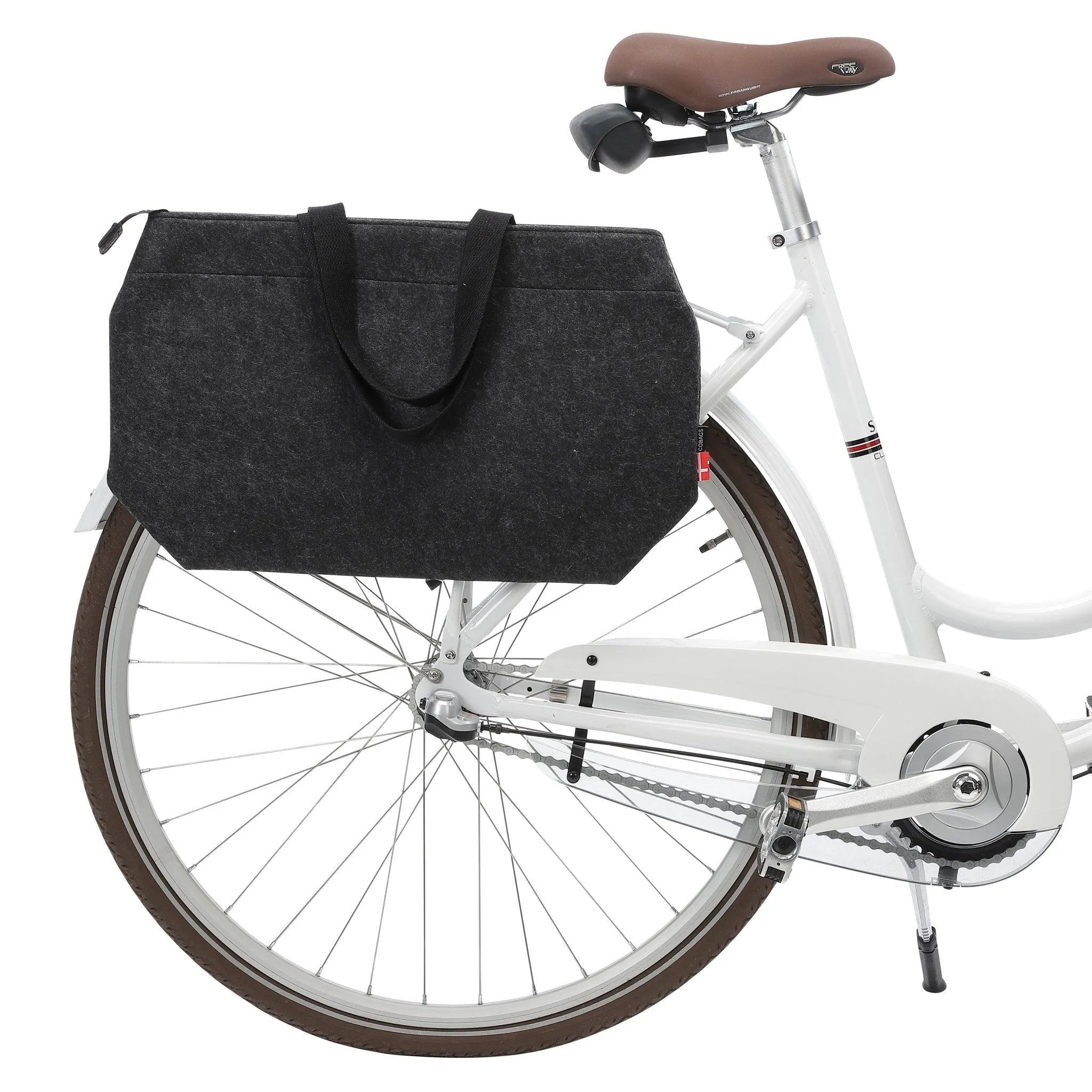 Cobags Zipzac Felt Pannier shopping Bag