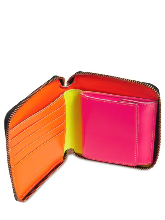 Comme des Garçons Wallet   Super Fluo leather wallet 