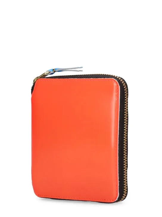 Comme des Garçons Wallet   Super Fluo leather wallet 